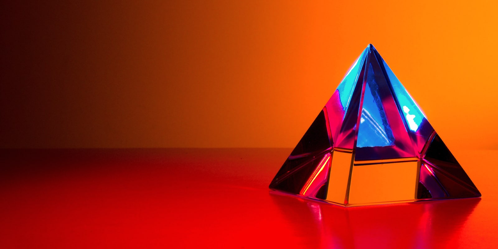 An image of a pyramid diamond - A-level Physics
