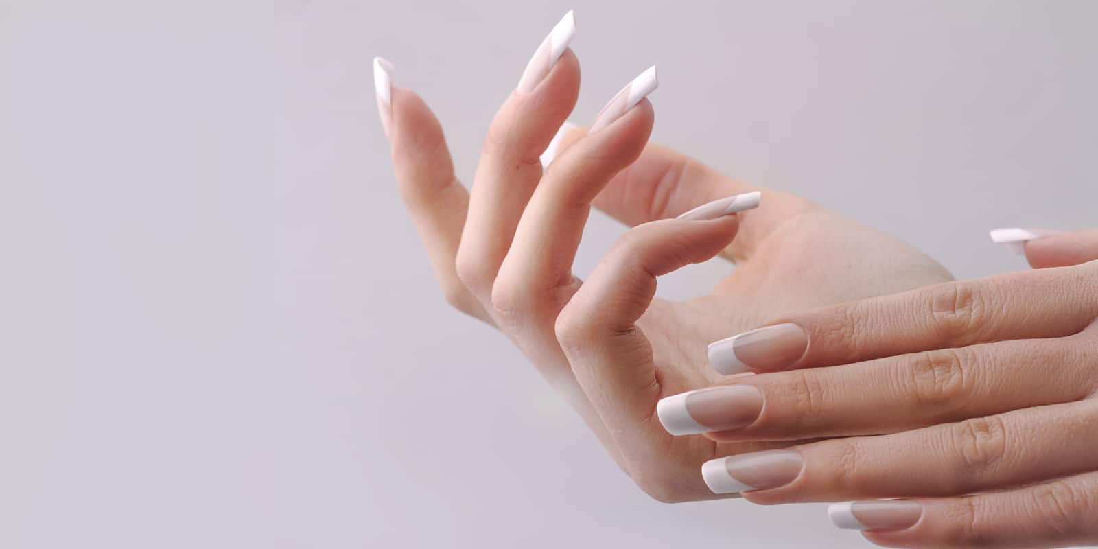 Woman's hands with nails done up