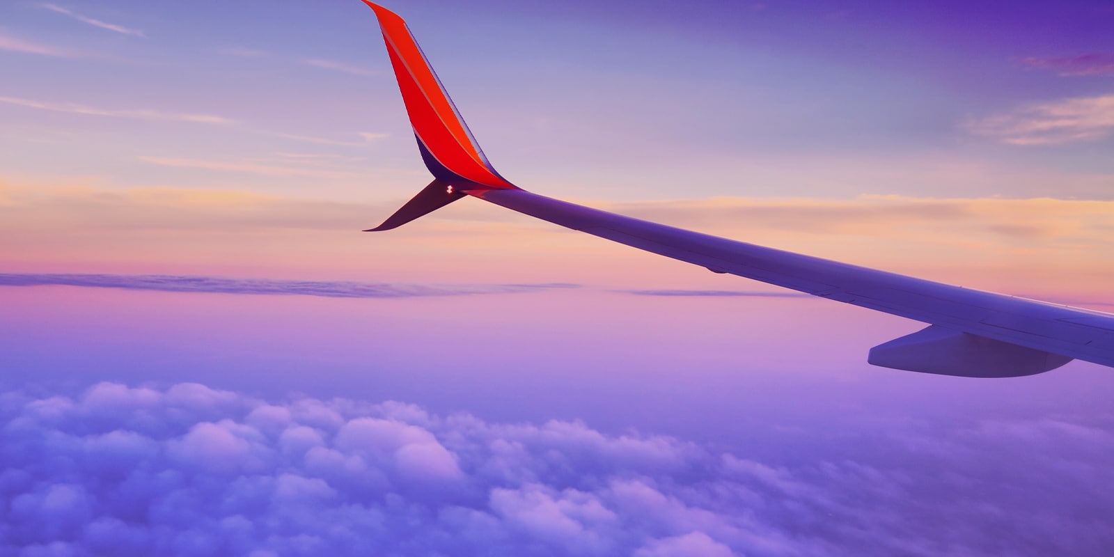 An image of an airplane wing