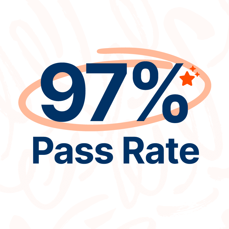 Student Benefits - 97% Pass Rate