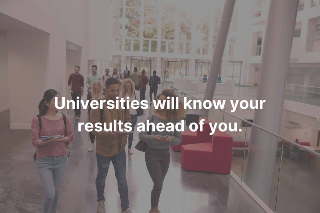 Universities receive A-level results ahead of students.