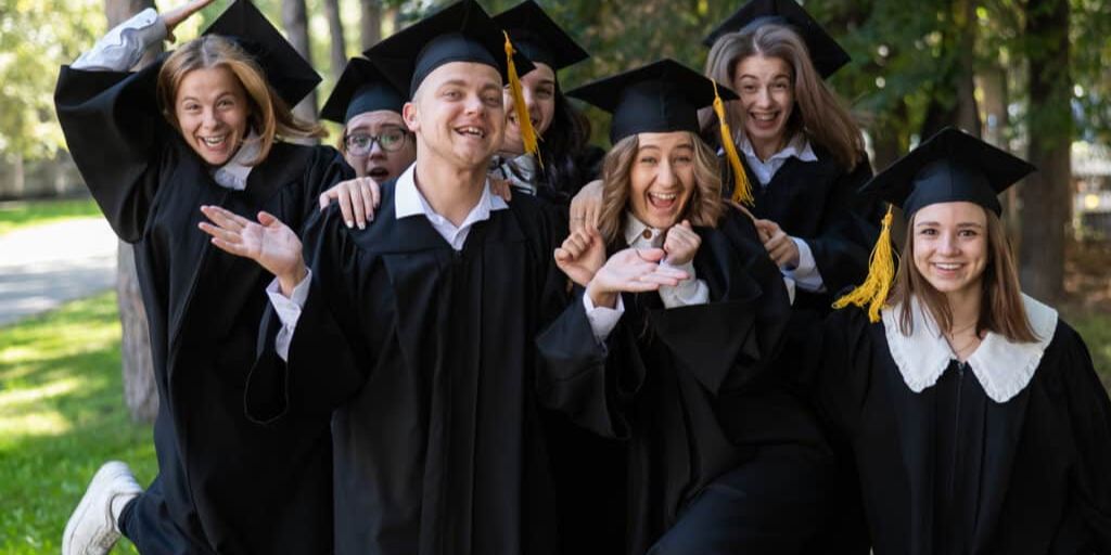 University graduates celebrating their achievements 