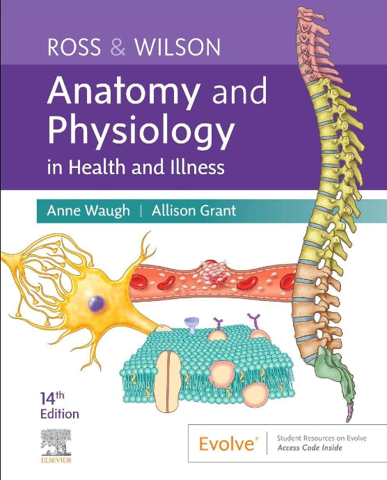 The front cover for Ross and Wilson's Anatomy and Physiology textbook.