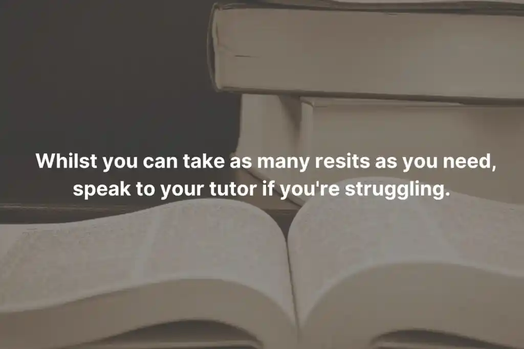 Talk to a tutor if you're struggling with revision